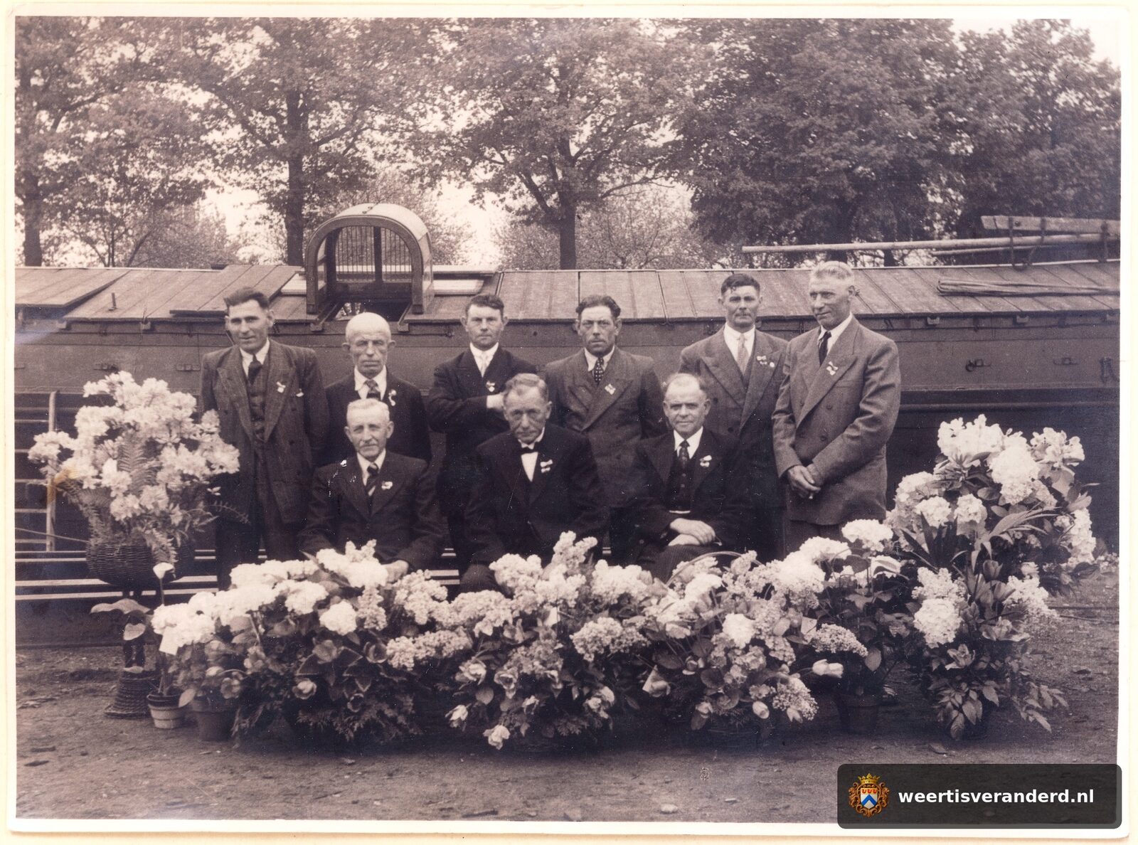 Jubilarissen van de Weerter scheepswerf in 1947