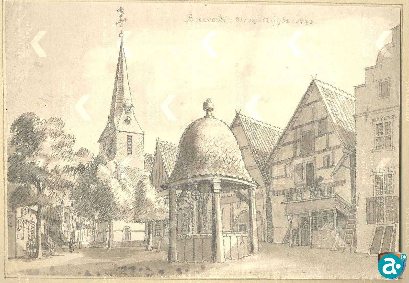 Jan de Beijer gezicht op Bredevoort