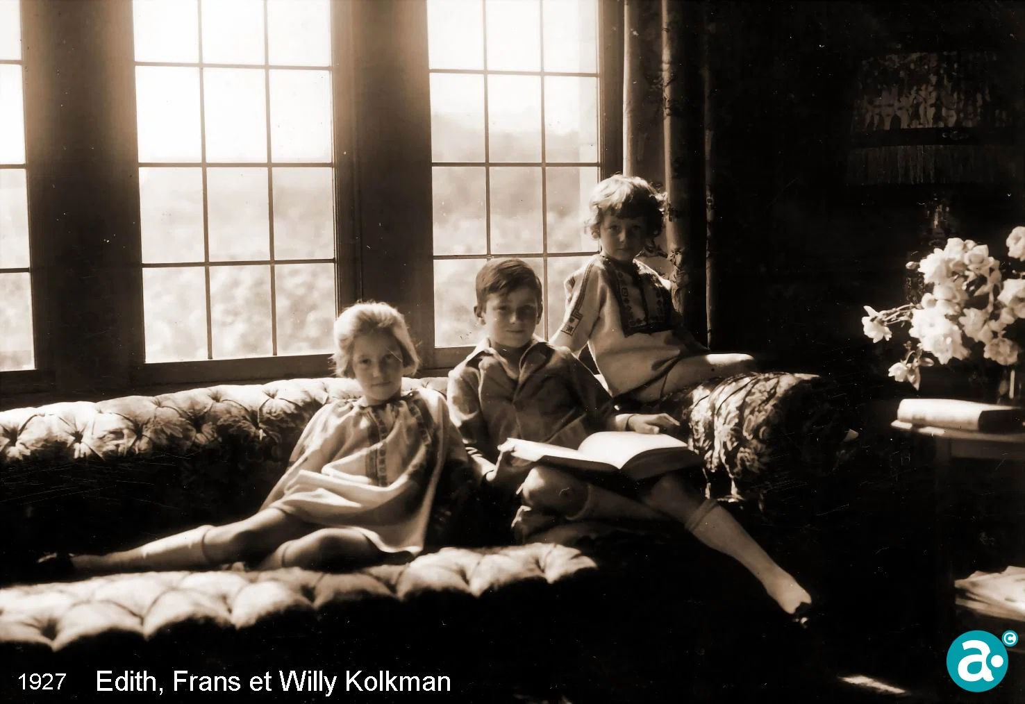 1927 - 01 Edith, Frans et Willy Kolkman à Weert