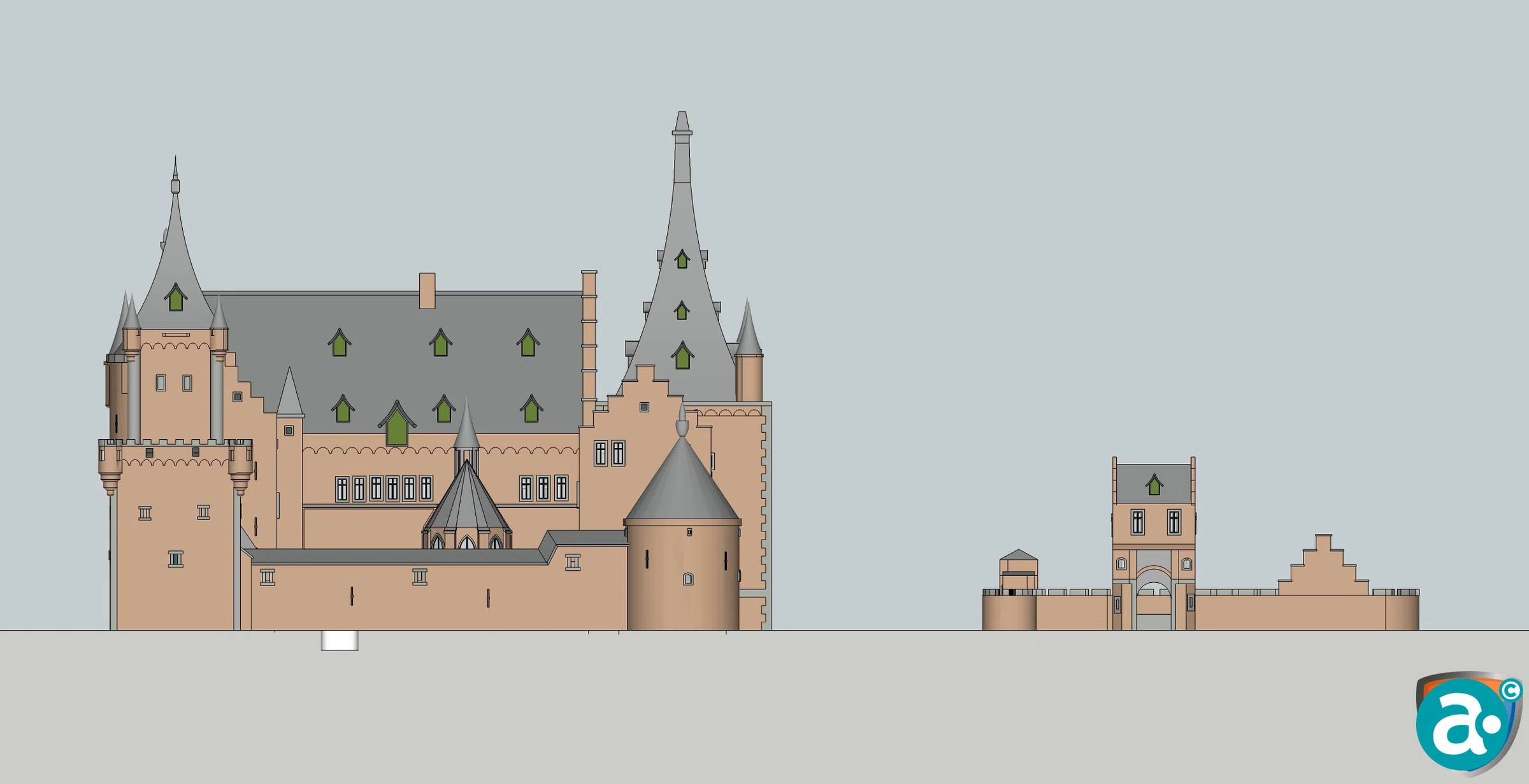 Het kasteel van Weert was een indrukwekkende waterburcht