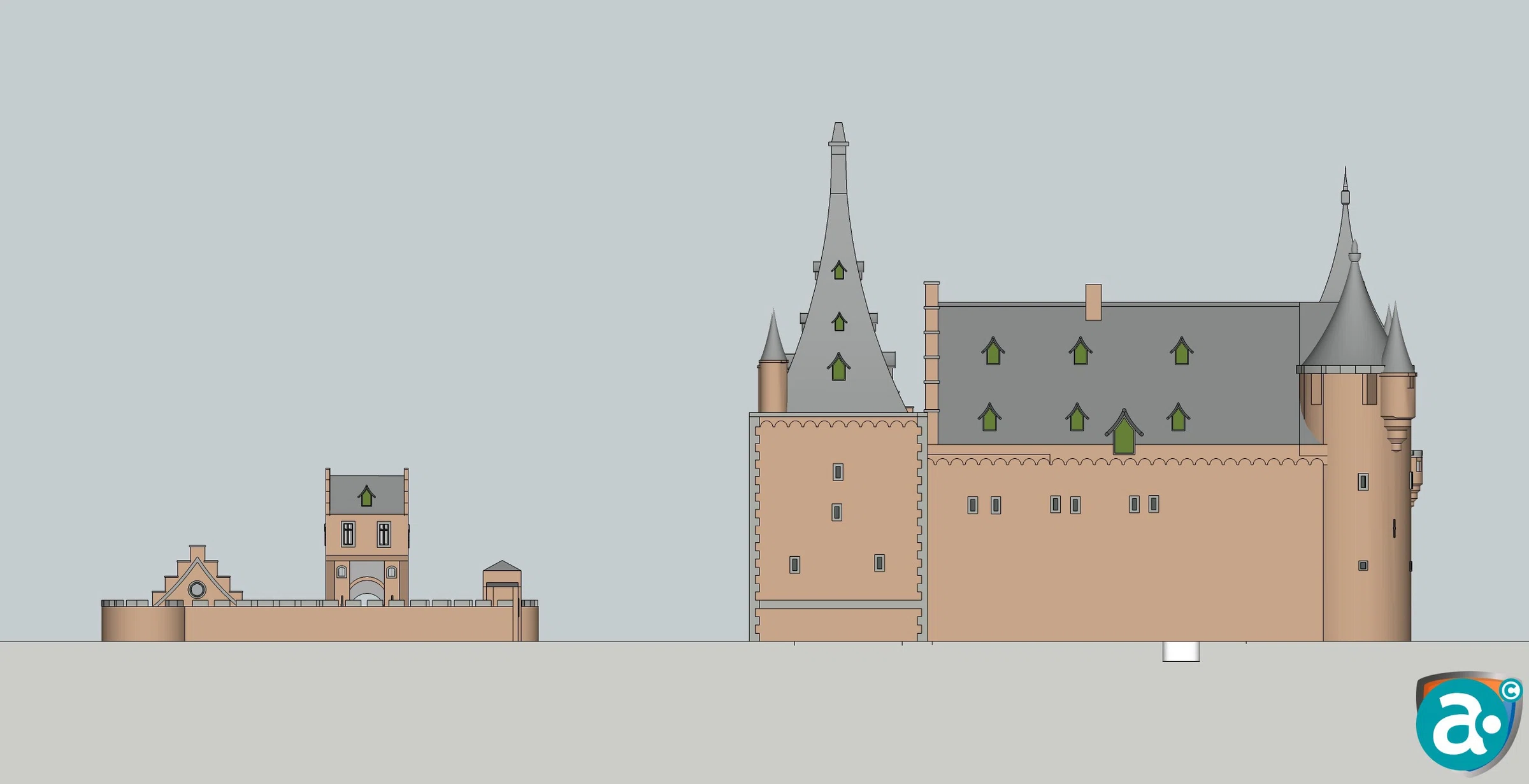 Het kasteel van Weert was een indrukwekkende waterburcht