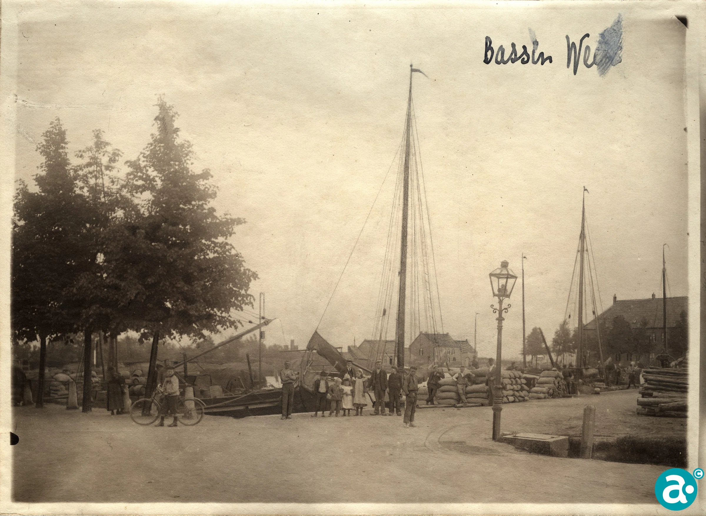Zeilboten aan het Bassin