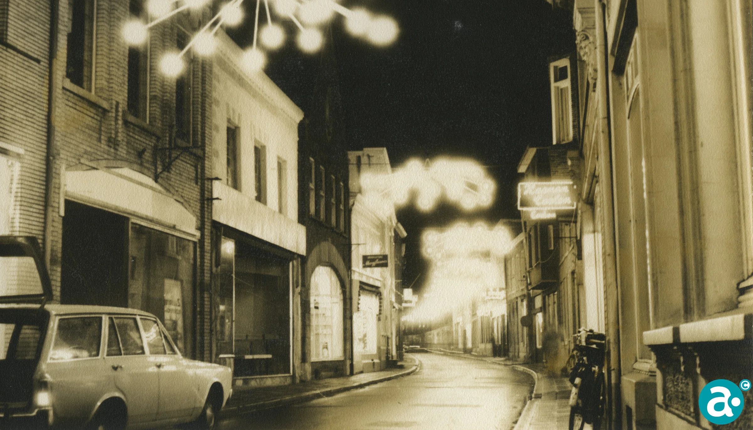 Feestverlichting in de Hoogstraat