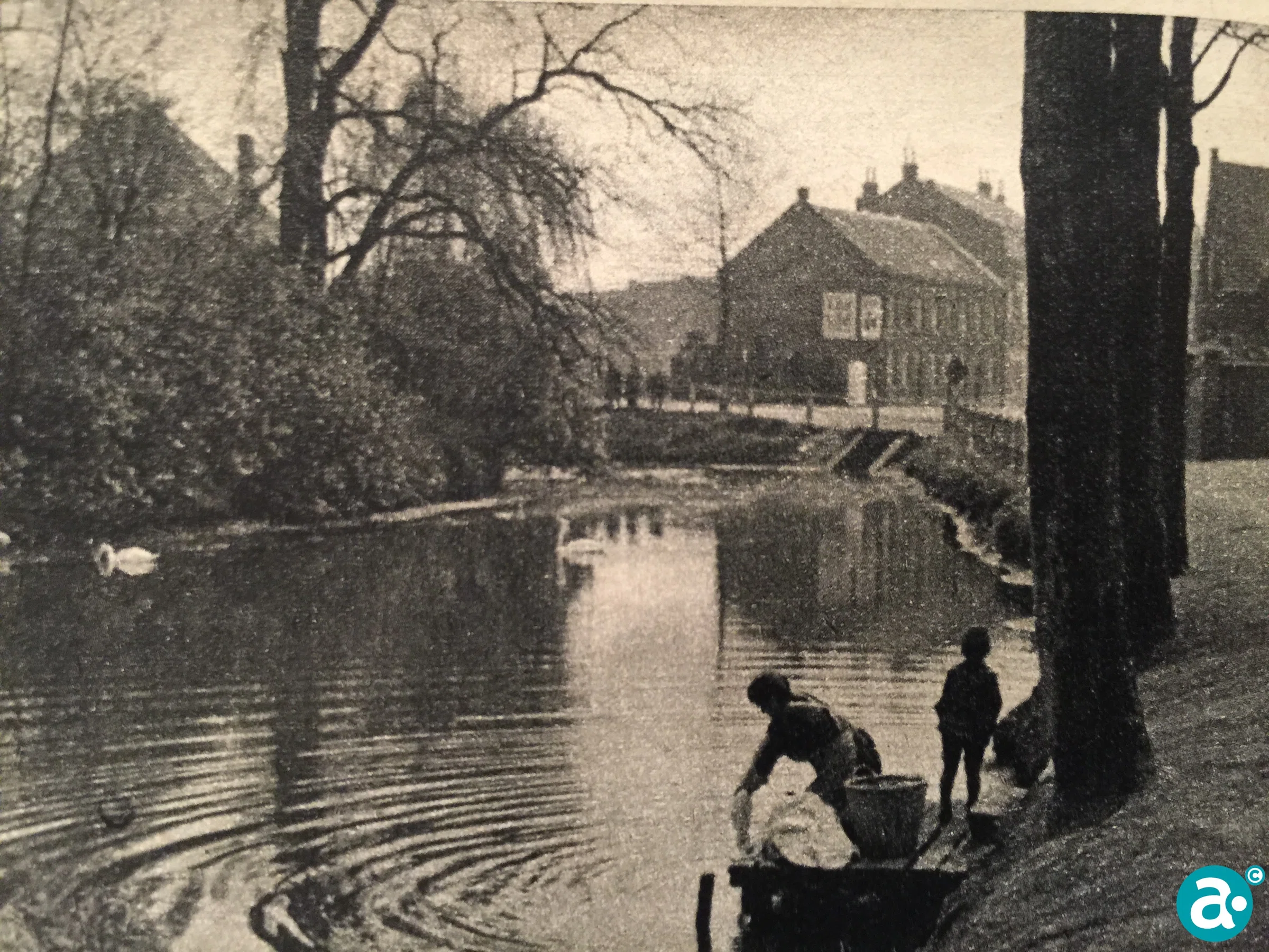De was spoelen aan de kasteelswal
