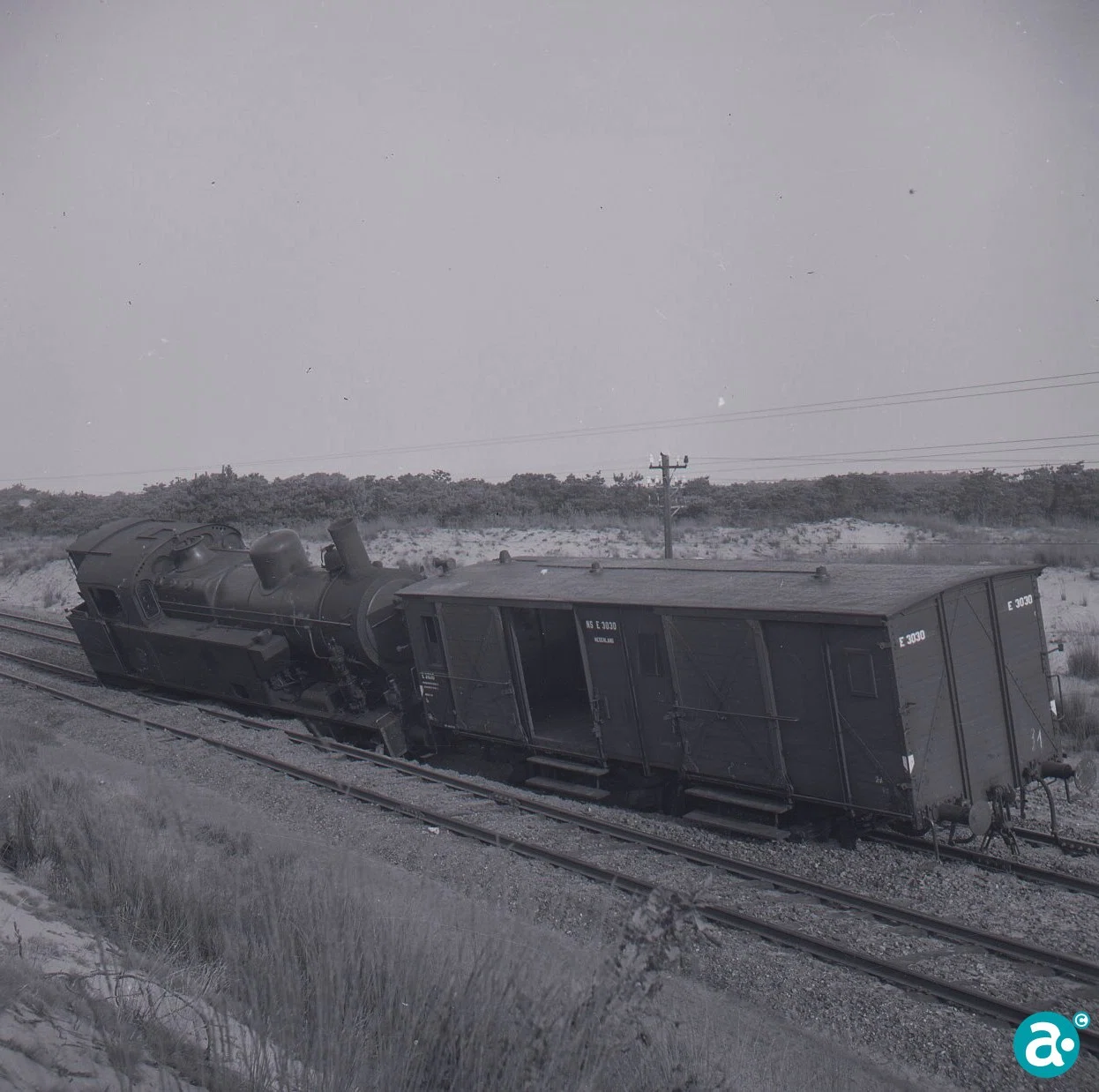 Ontsporing locomotief