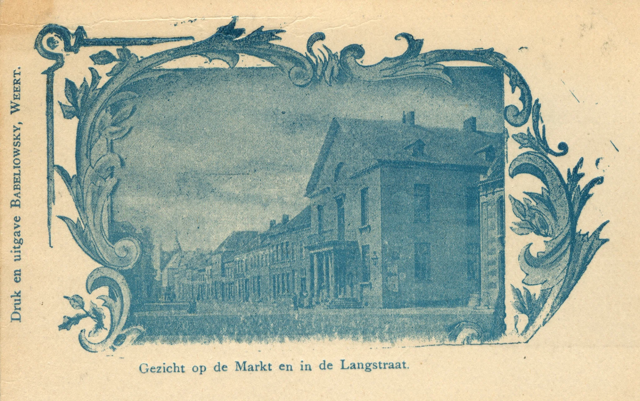Gezicht op de Markt en Langstraat